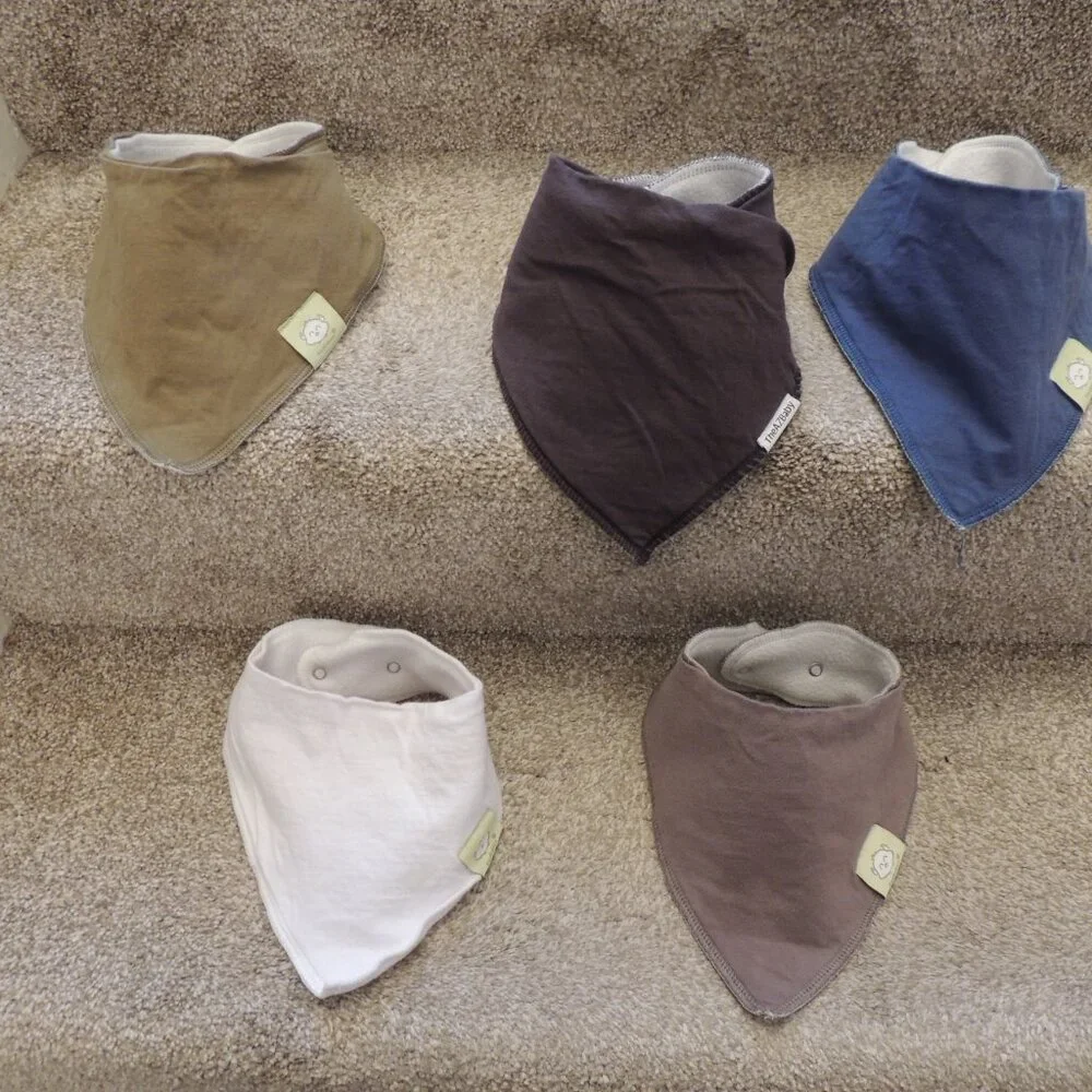 Organic cotton baby bandana drool bibs